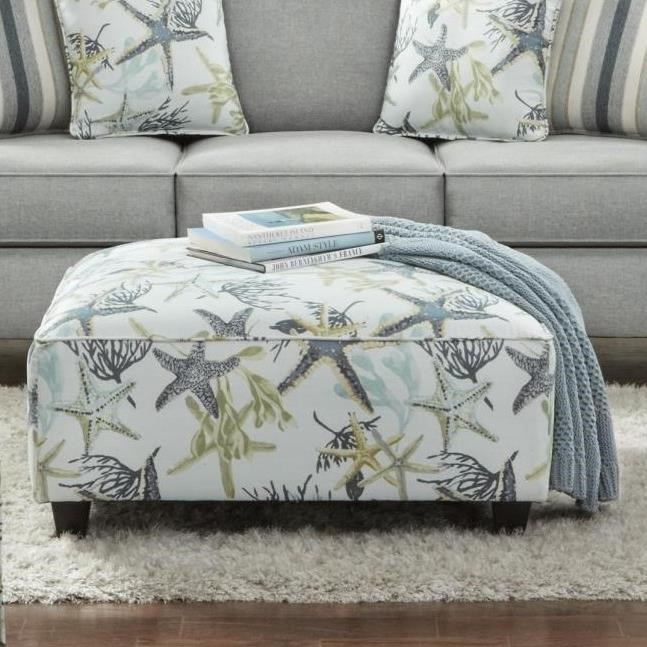 Grey shop cocktail ottoman